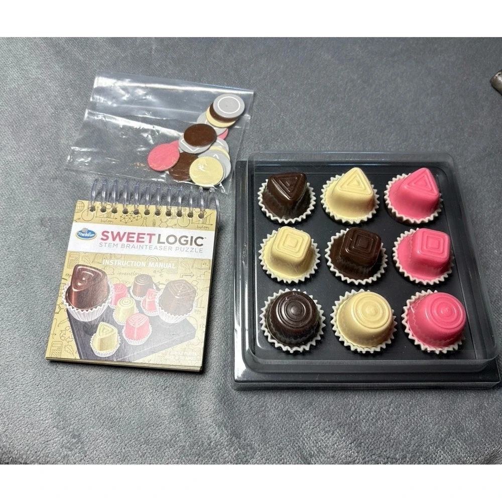 ThinkFun Chocolate Fix Logic Game Complete In Bag  Instructions